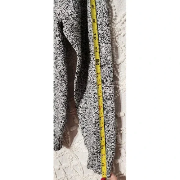 Izod Boys Quarter Zip Sweater Sz M 10 / 12 Black Ivory Preppy Schoolboy Speckled - Picture 11 of 12